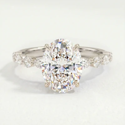 The Most Elegant Lily Arkwright Allure Oval Lab Diamond Scatter Ring Styles to Explore